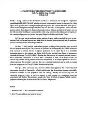 lung center vs quezon city|G.R. No. 144104. June 29, 2004 (Case Brief / Digest).